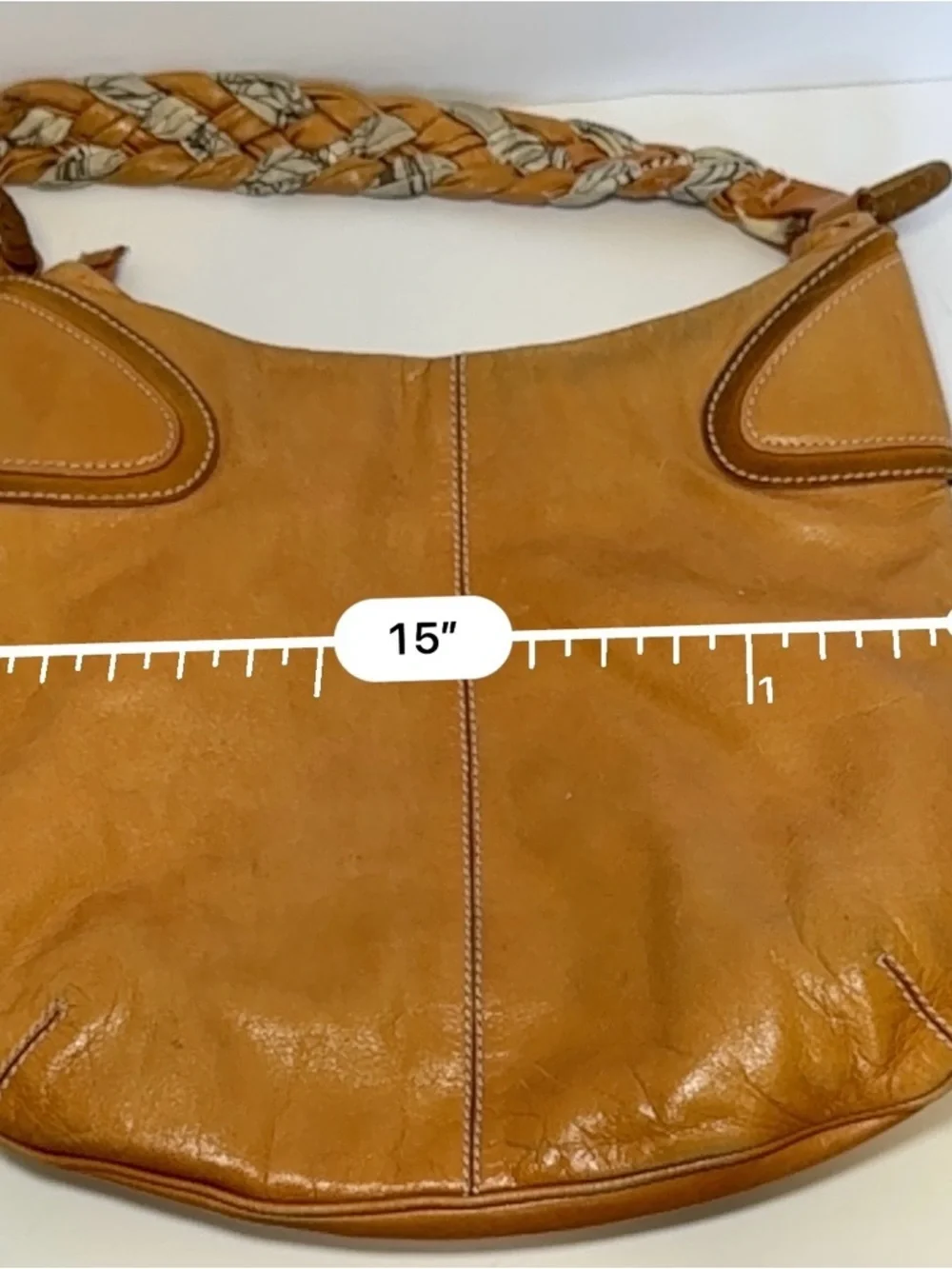 Francesco Biasia BEAUTIFUL SOFT leather shoulder bucket bag